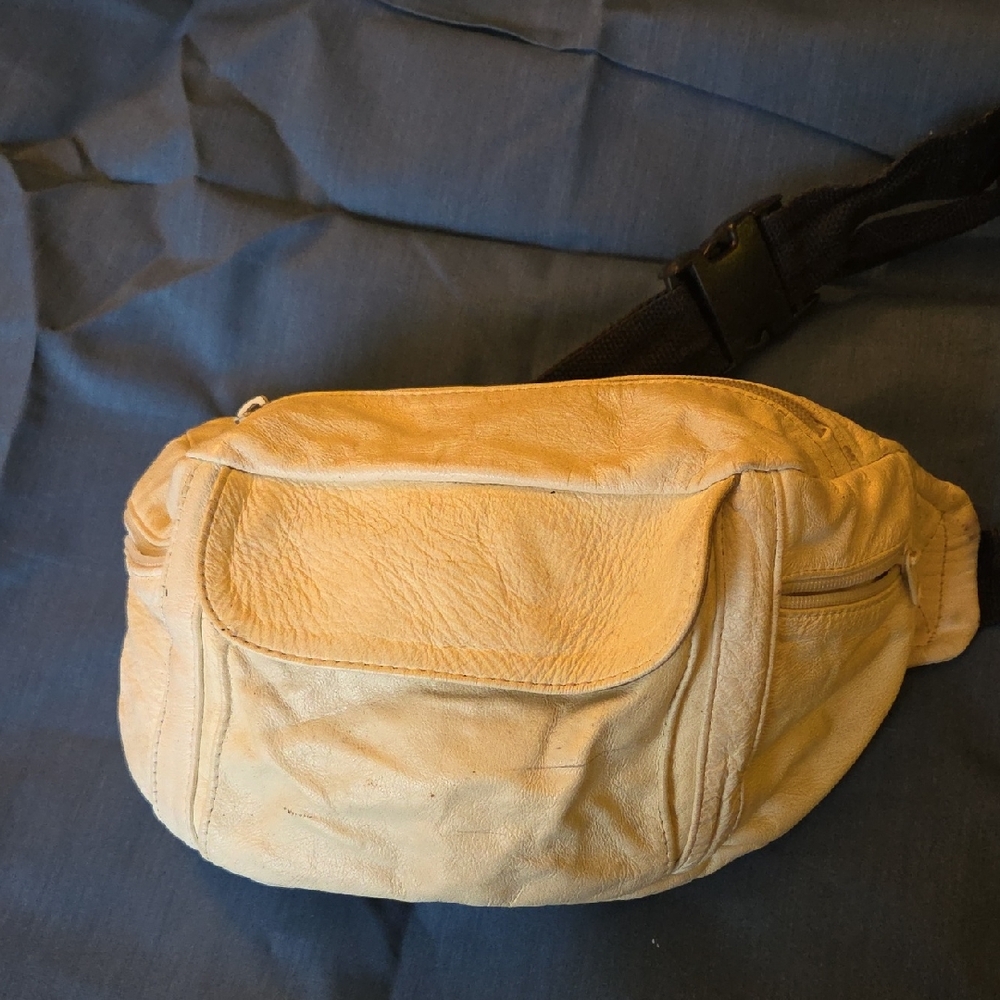 Chic Tan Leather Waist Bag